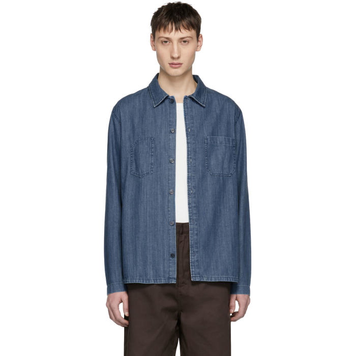 Photo: A.P.C. Blue Denim Disfarmer Shirt 