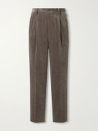 Kaptain Sunshine - Straight-Leg Cotton-Corduroy Trousers - Brown