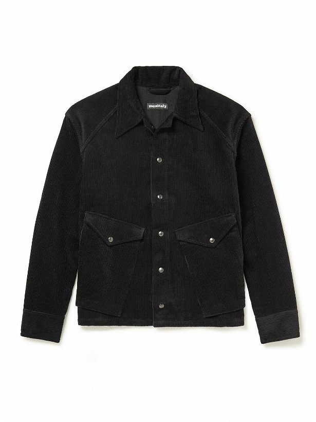 Photo: Monitaly - Cotton-Corduroy Shirt Jacket - Black