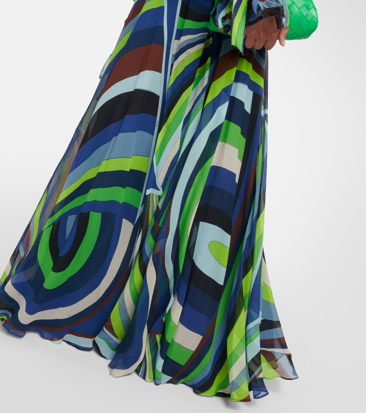 VIP【関税送料無料】希少 EMILIO PUCCI MULTICOLOR SILK SKIRT Emilio PUCCI Firenze Size 38 Signature Vintage Multi Color