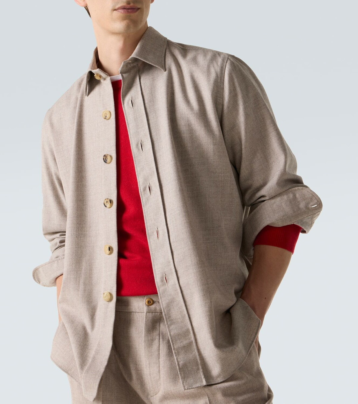 Rubinacci Virgin wool shirt