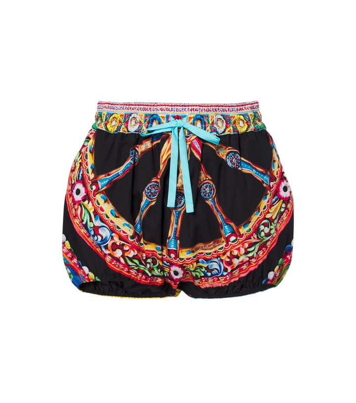 Photo: Dolce&Gabbana Carretto cotton poplin shorts