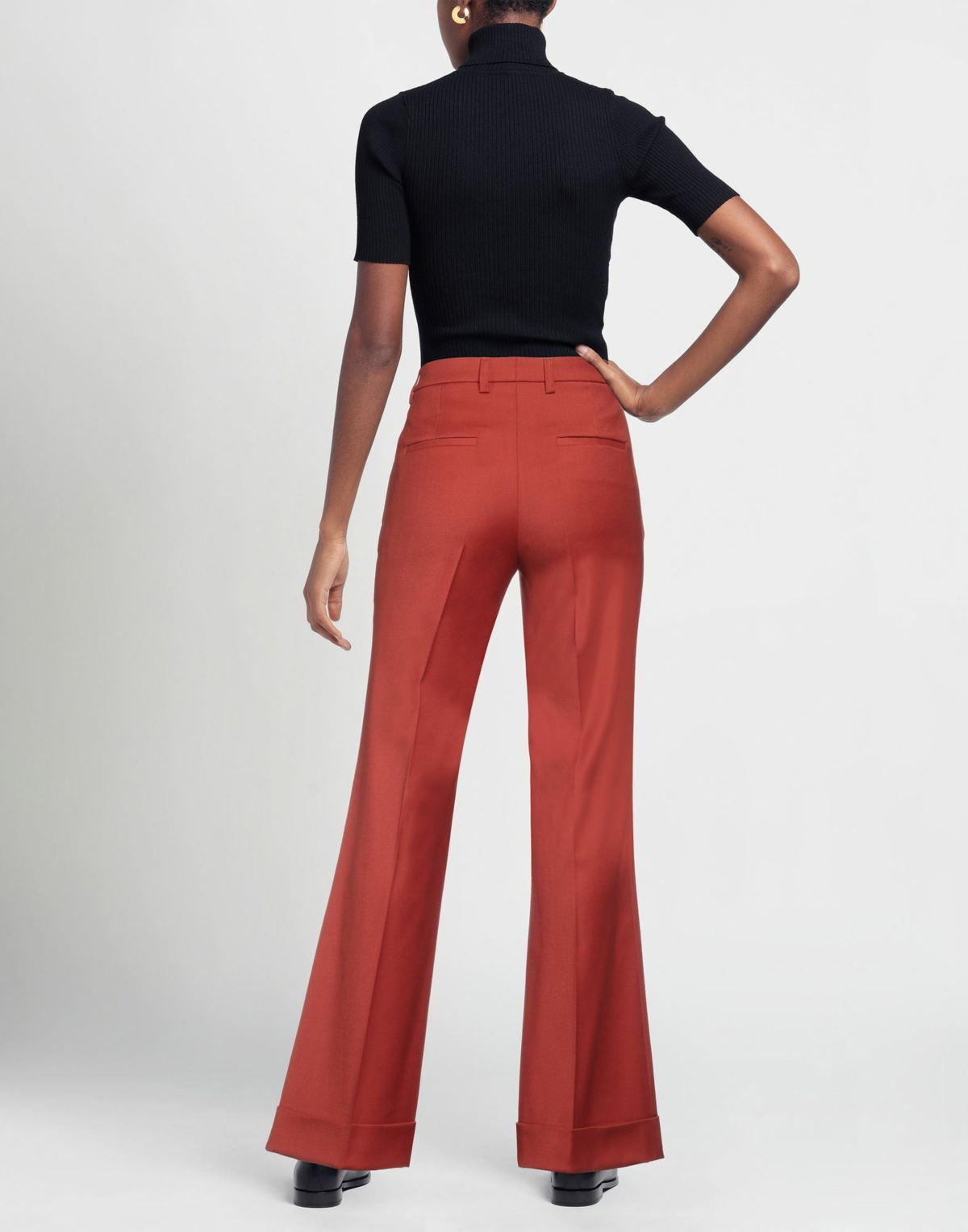 Rochas Womens Pants Rust