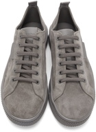Gianvito Rossi Grey Suede Low Sneakers