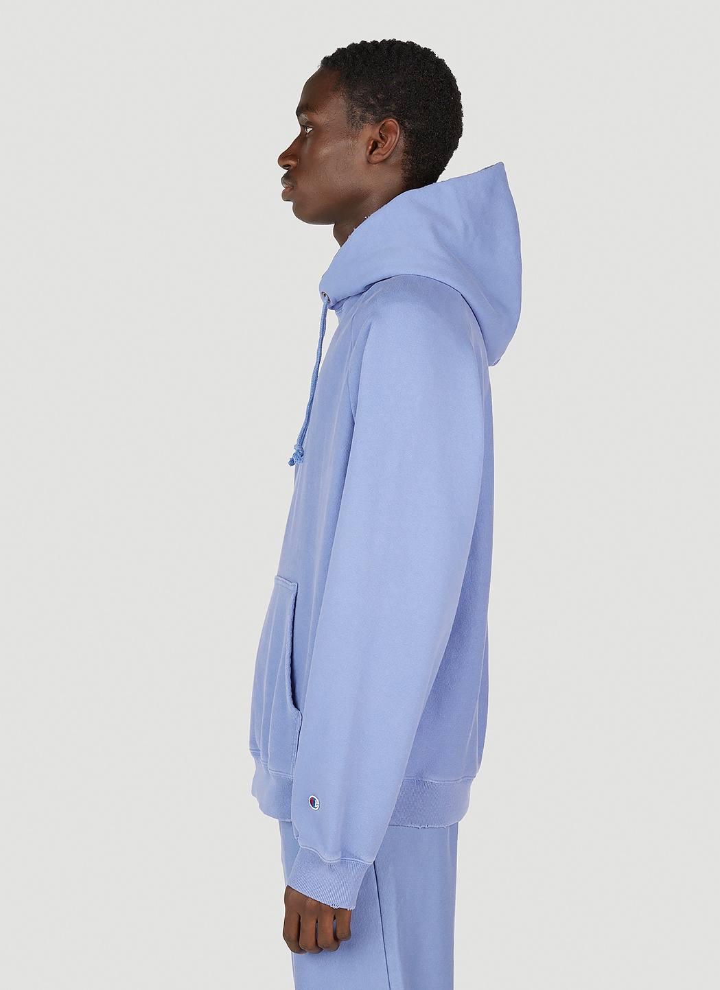 Champion Logo Embroidered Hooded Sweatshirt