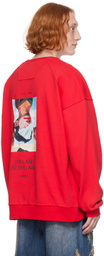Juun.J Red Graphic Sweatshirt