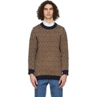 Maison Kitsune Multicolor Jacquard Pullover Sweater