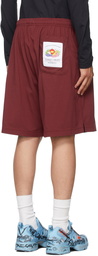 VETEMENTS Burgundy 'Cutest Of The Fruits' Shorts