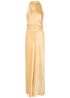 Reformation Anaiis Silk Maxi Dress Cream