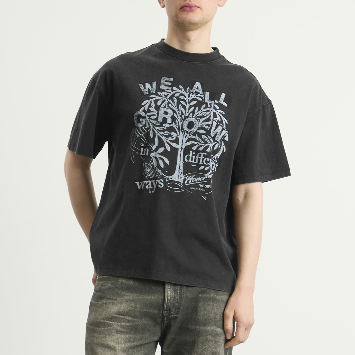 Honor the Gift Men's We All Grow T-Shirt in Black