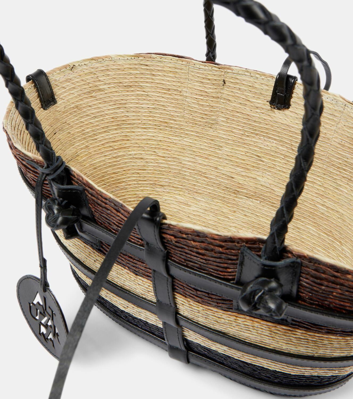 Altuzarra Watermill Small raffia tote bag