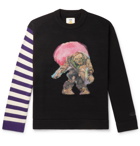 Acne Studios - Monster in My Pocket Konor Cotton and Wool and Cashmere-Blend Intarsia Sweater - Purple
