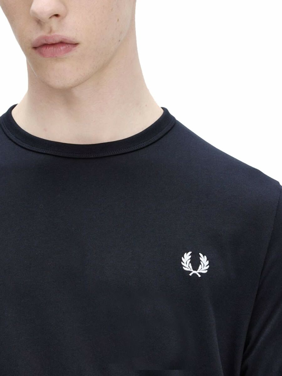 Fred Perry T-shirt With Logo Embroidery