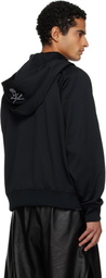 mastermind JAPAN Black Stitched Hooded Track Jacket