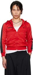 LU'U DAN Red CLOT Edition Zip Shrunken Hoodie