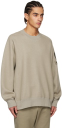 sacai Khaki Crewneck Sweatshirt