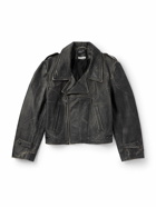 Enfants Riches Déprimés - Tabac Rat Logo-Print Leather Biker Jacket - Black