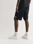 Paul Smith - Wide-Leg Webbing-Trimmed Cotton-Jersey Drawstring Shorts - Black
