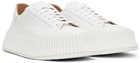 Jil Sander White Low-Top Platform Sneakers