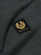 Belstaff - Logo-Appliquéd Cotton-Jersey Half-Zip Sweatshirt - Gray