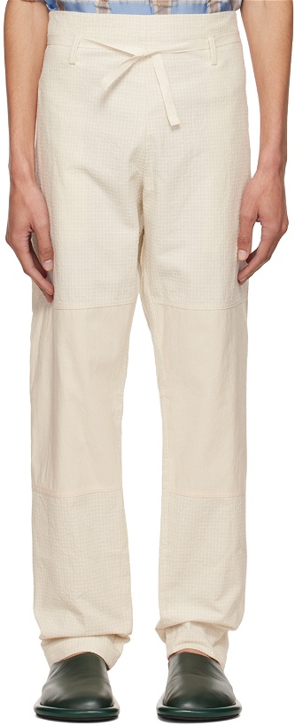 Photo: Jacquemus Off-White Le Papier 'Le Pantalon Taiolo' Trousers