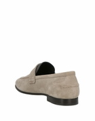 Brunello Cucinelli Womens Loafers in Light grey