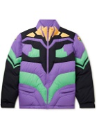 UNDERCOVER - Neon Genesis Evangelion Oversized Colour-Block Quilted Shell Down Jacket - Purple
