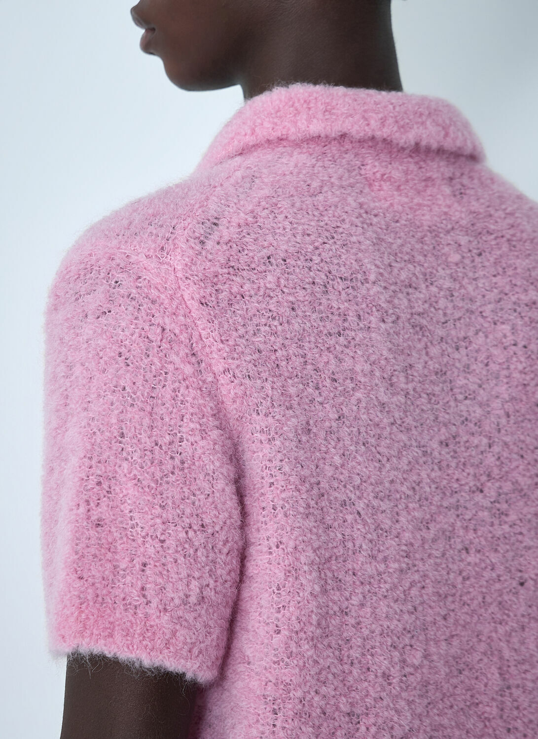 ERL Mohair-Blend Polo Shirt