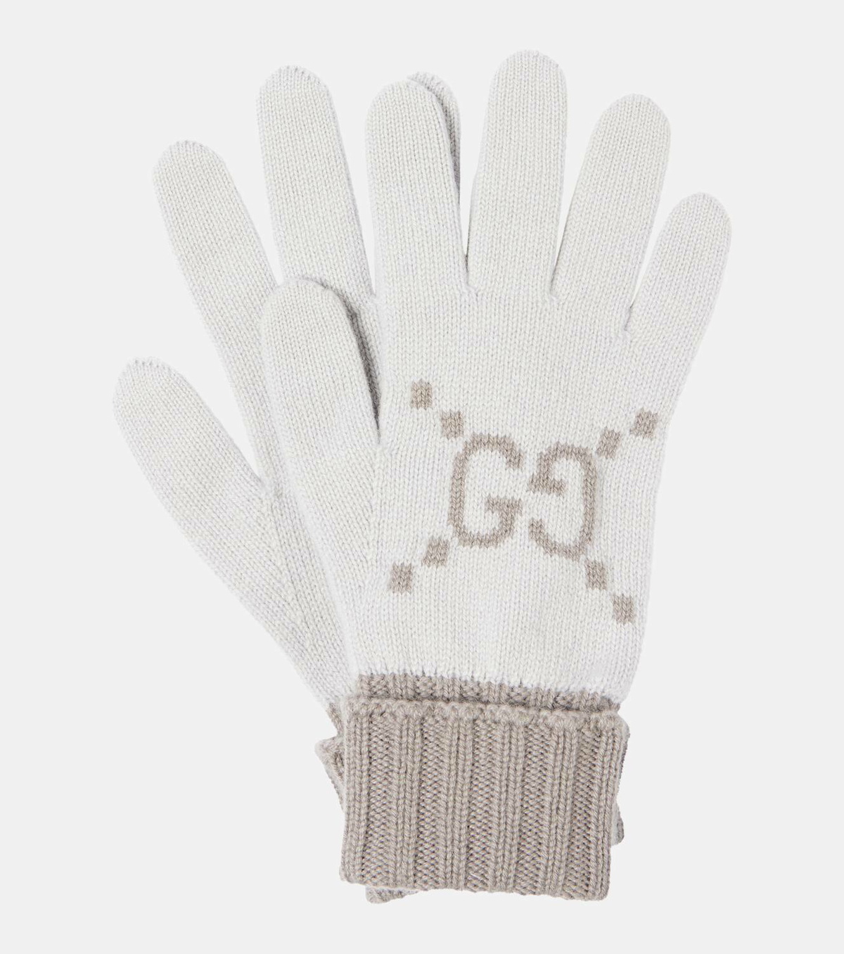 Gucci GG cashmere jacquard gloves