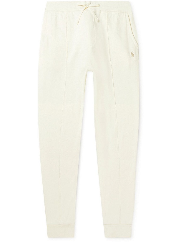 Photo: Polo Ralph Lauren - Logo-Embroidered Cotton-Blend Jersey Sweatpants - Neutrals