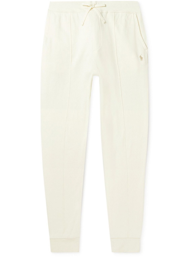 Photo: Polo Ralph Lauren - Logo-Embroidered Cotton-Blend Jersey Sweatpants - Neutrals