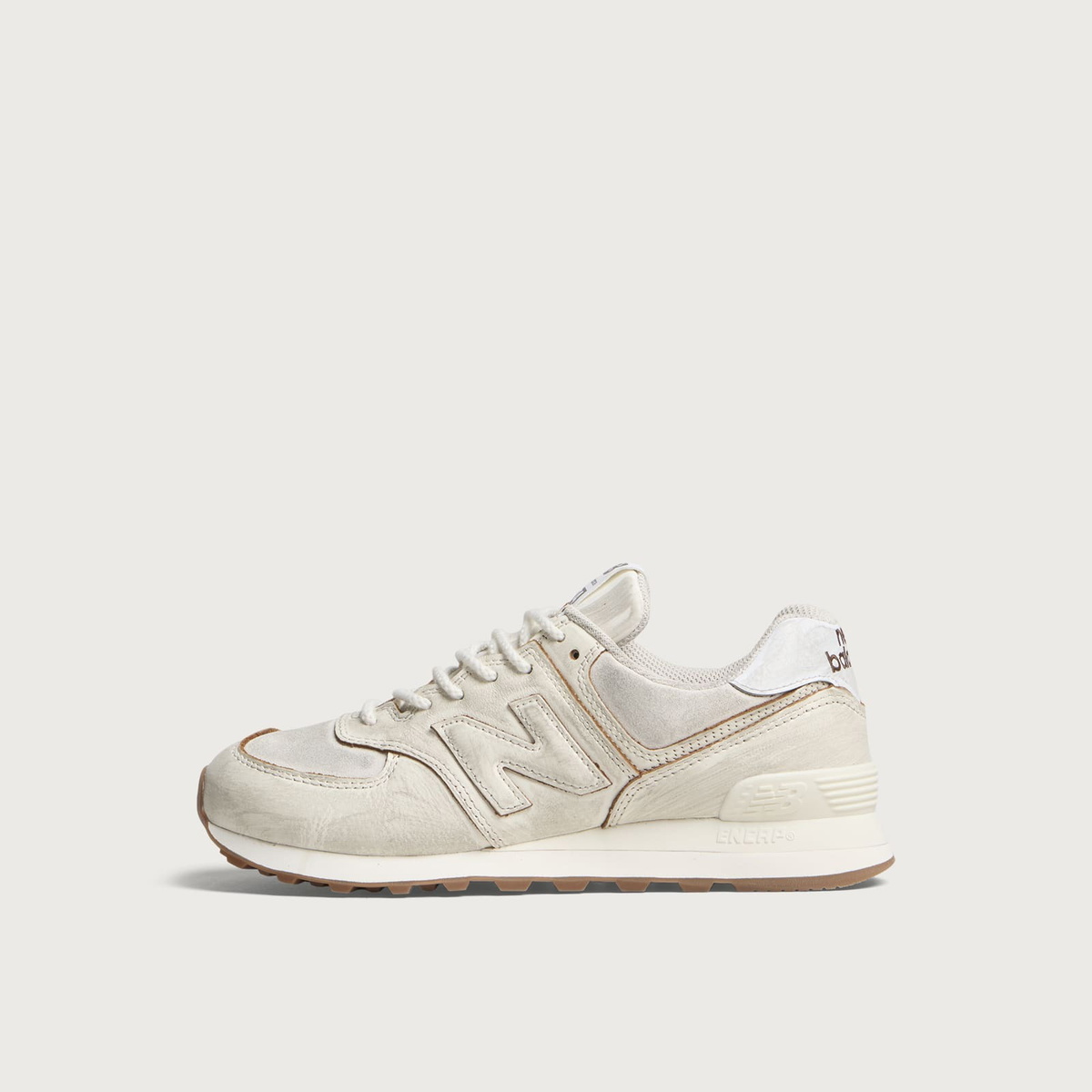 New Balance Women's 574 Sneaker in Sea Salt/Breakfast Tea