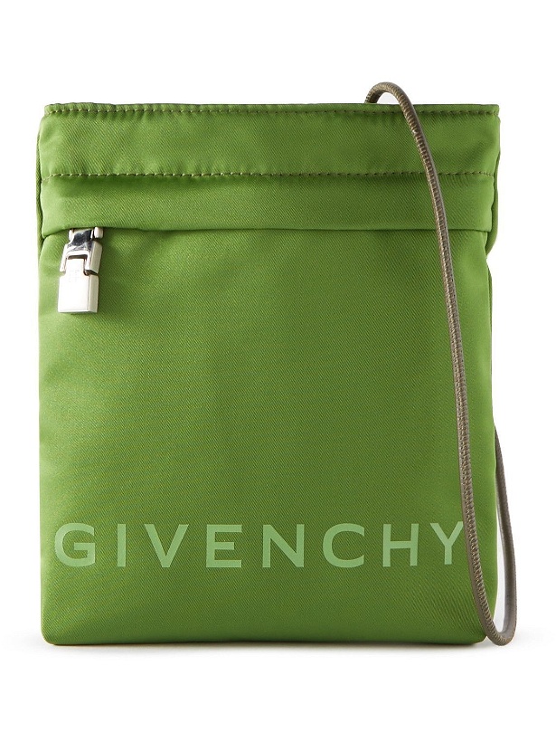 Photo: Givenchy - Logo-Print Shell Messenger Bag