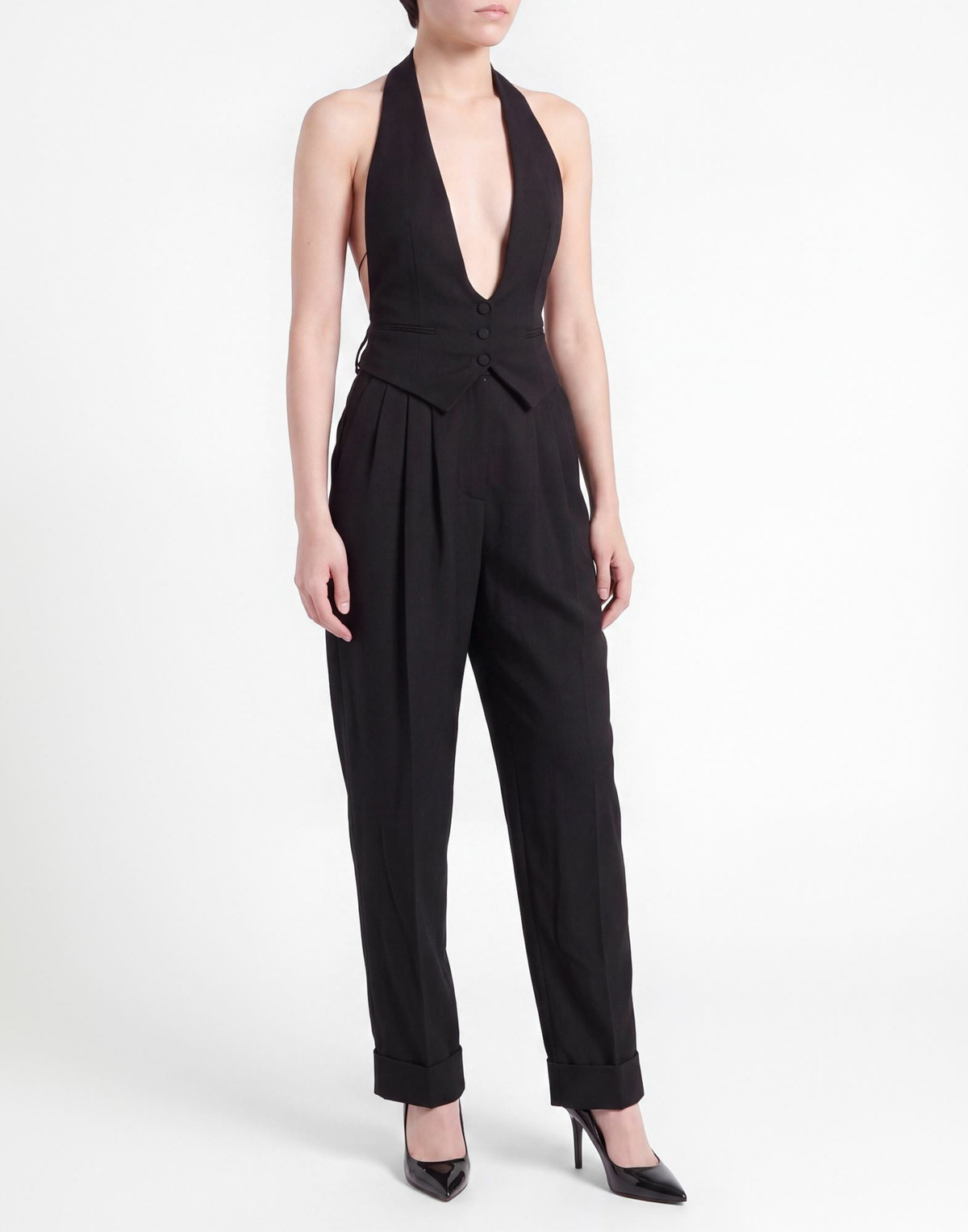Alexandre Vauthier Womens Jumpsuit in Black