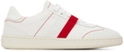 Salvatore Ferragamo White Garda Low Sneakers