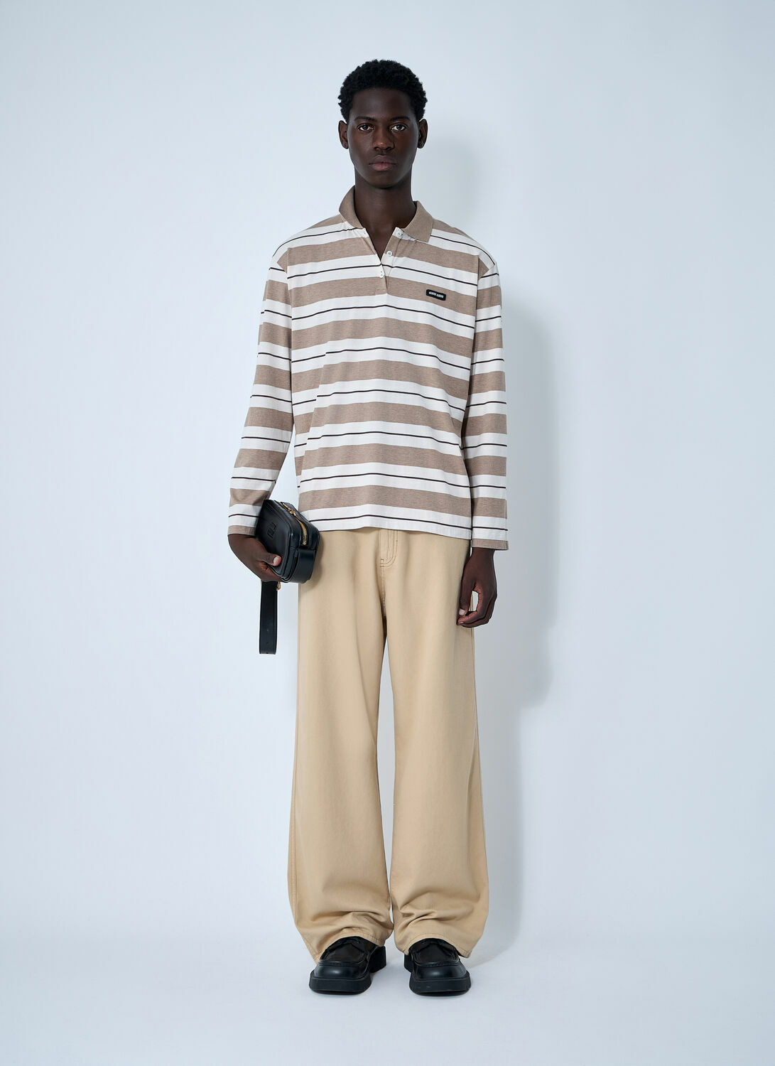 Miu Miu Striped Polo Shirt