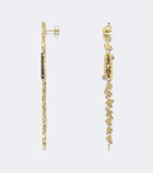 Suzanne Kalan 18kt gold drop earrings with gemstones