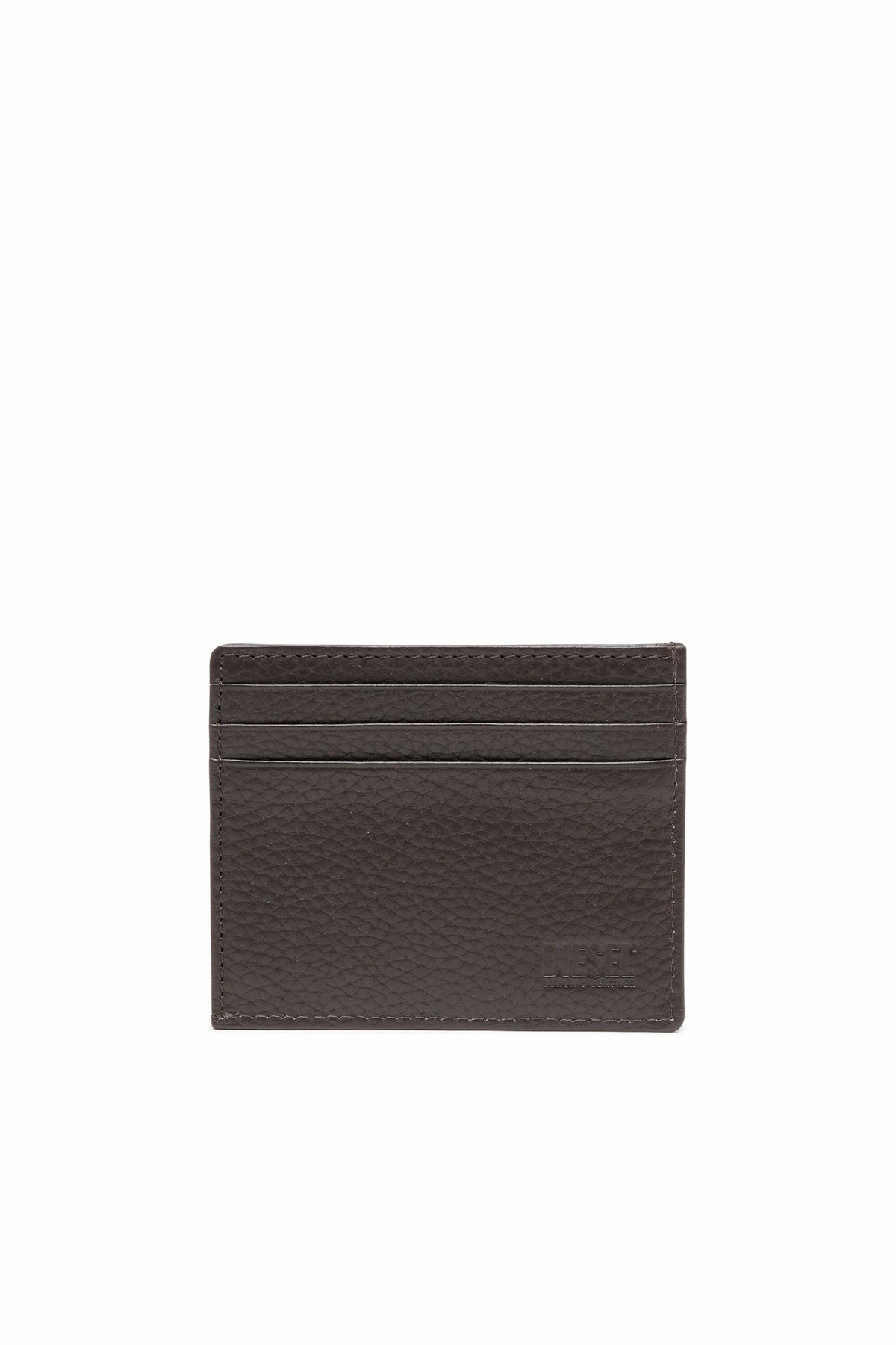 Diesel Card case in grained leather - Card cases Mens in Brown