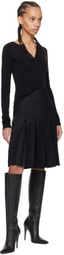 Fax Copy Express SSENSE Exclusive Black Midi Skirt