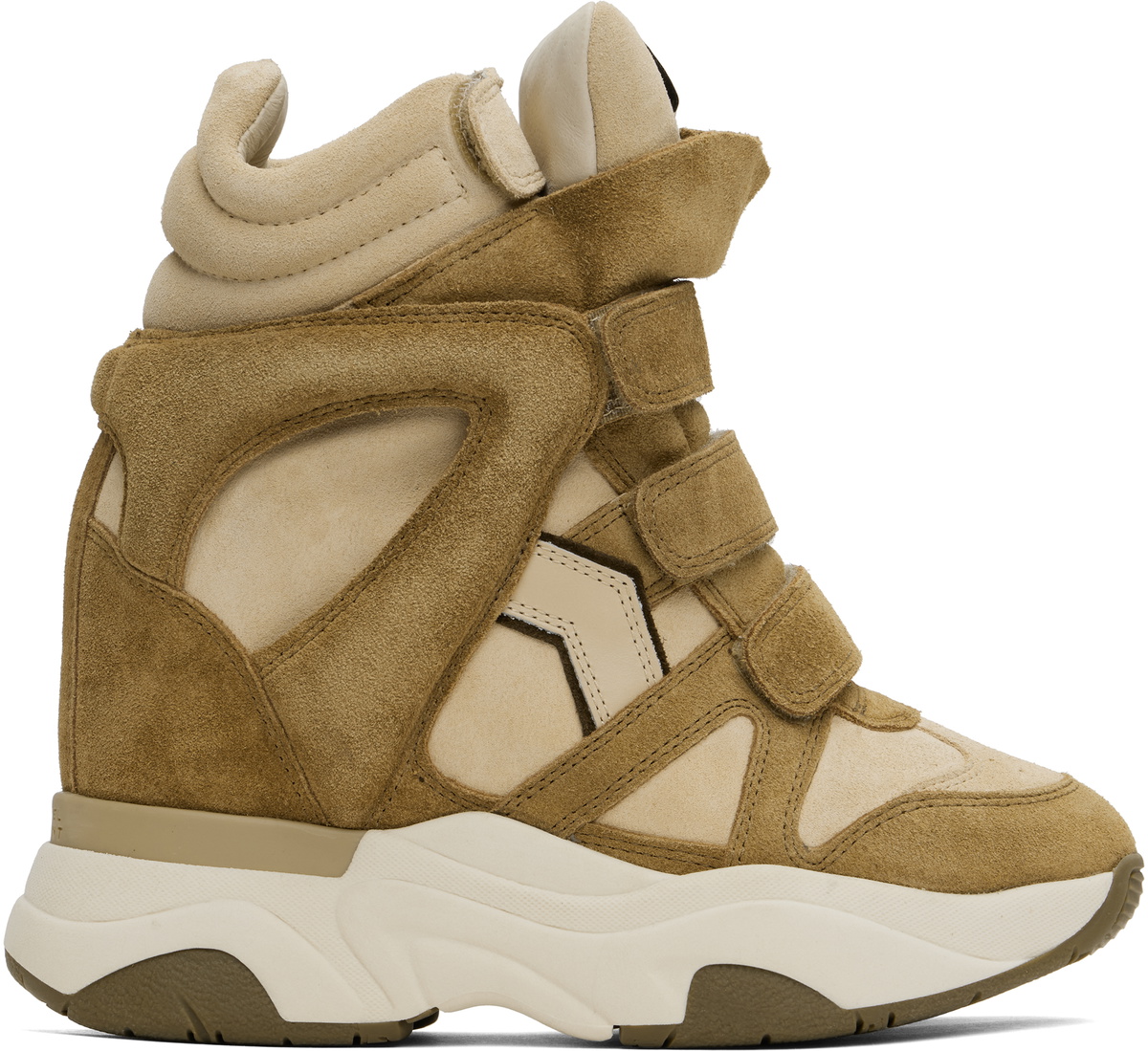 Isabel Marant Beige & Khaki Balskee Sneakers Isabel Marant