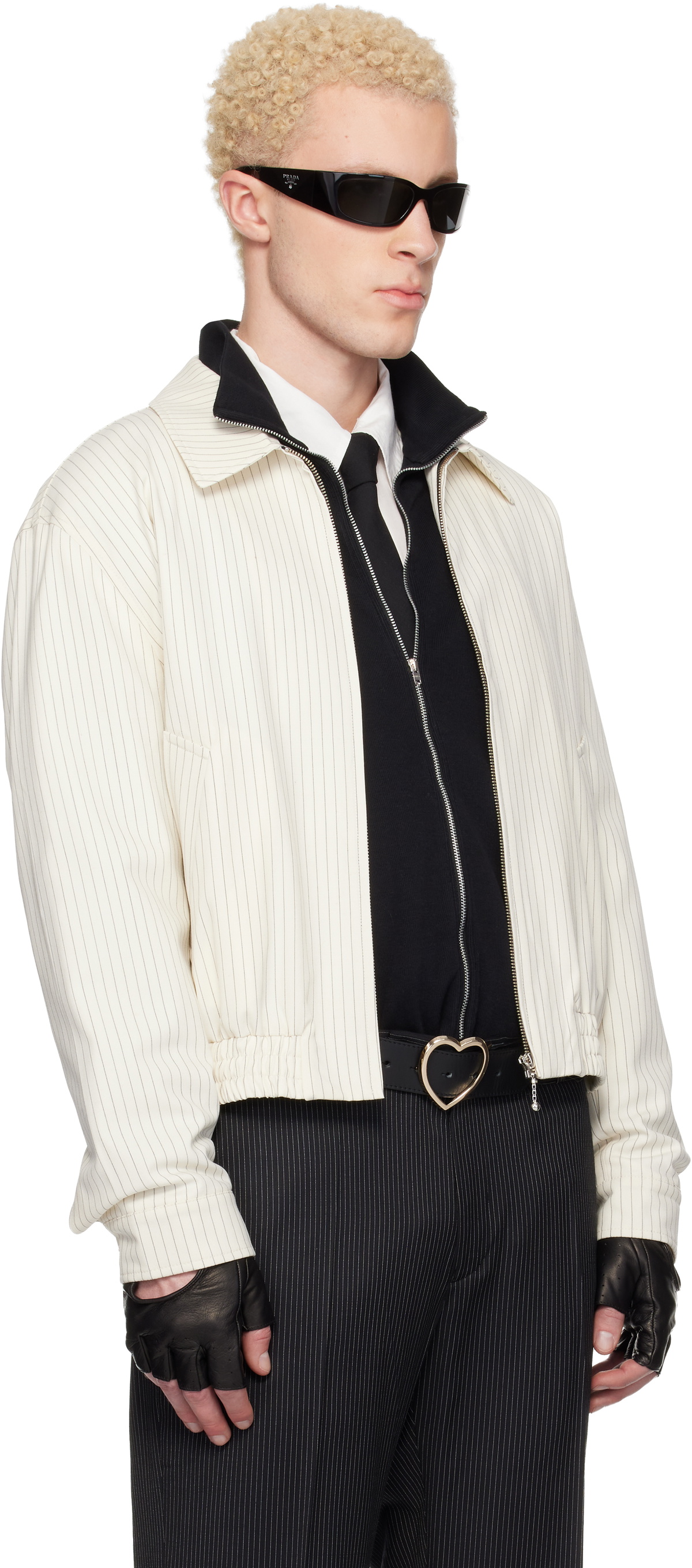 Ernest W. Baker Off-White Harrington Jacket