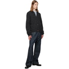 OUR LEGACY Black Evening Polo Cardigan