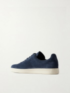 TOM FORD - Warwick Perforated Suede Sneakers - Blue