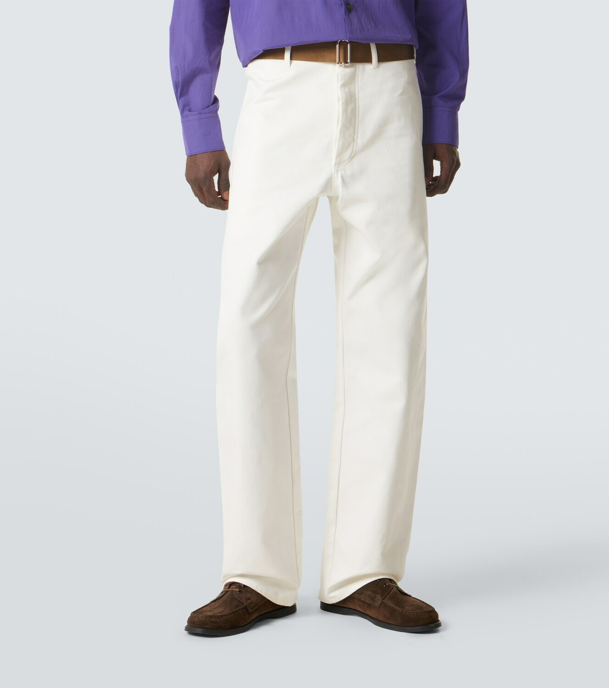 Plan C Belted straight jeans