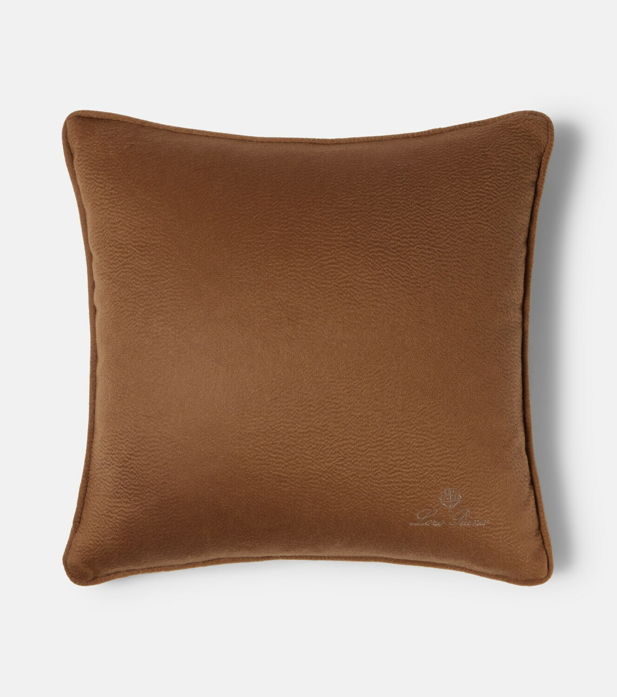 Loro Piana Unito logo cashmere cushion
