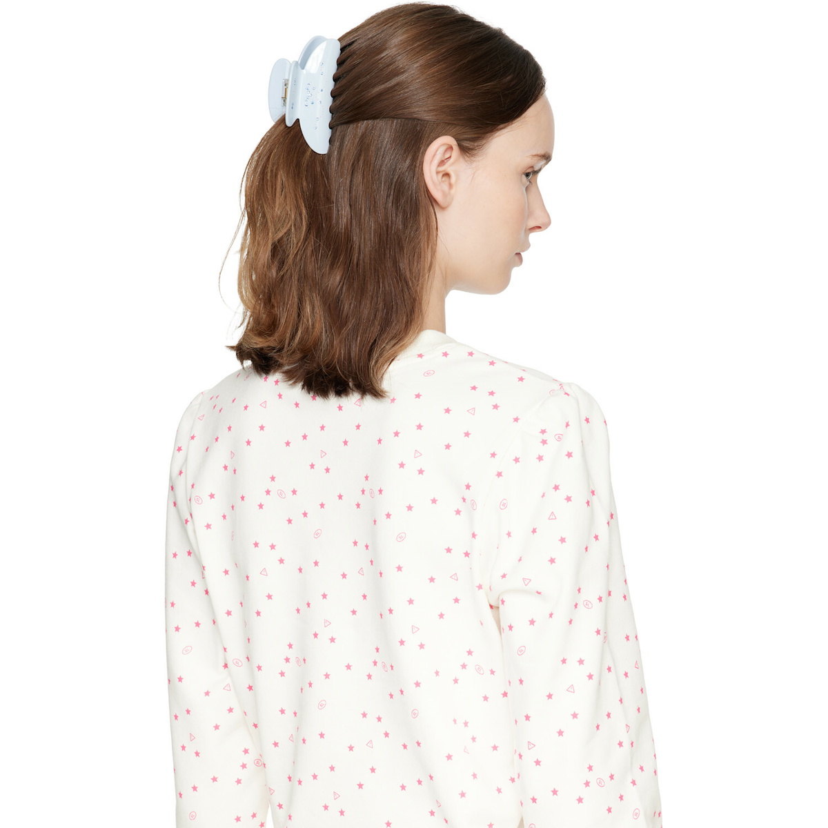 Sandy Liang Blue Princess Hair Claw Clip