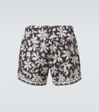 Commas Printed swim trunks