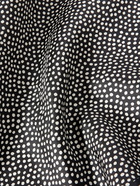 Paul Smith - Striped Polka-Dot Printed Cotton Pocket Square