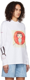 Stella McCartney White 'Lonesome Puppy' Long Sleeve T-Shirt