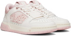 AMIRI Pink & White Classic Low Sneakers